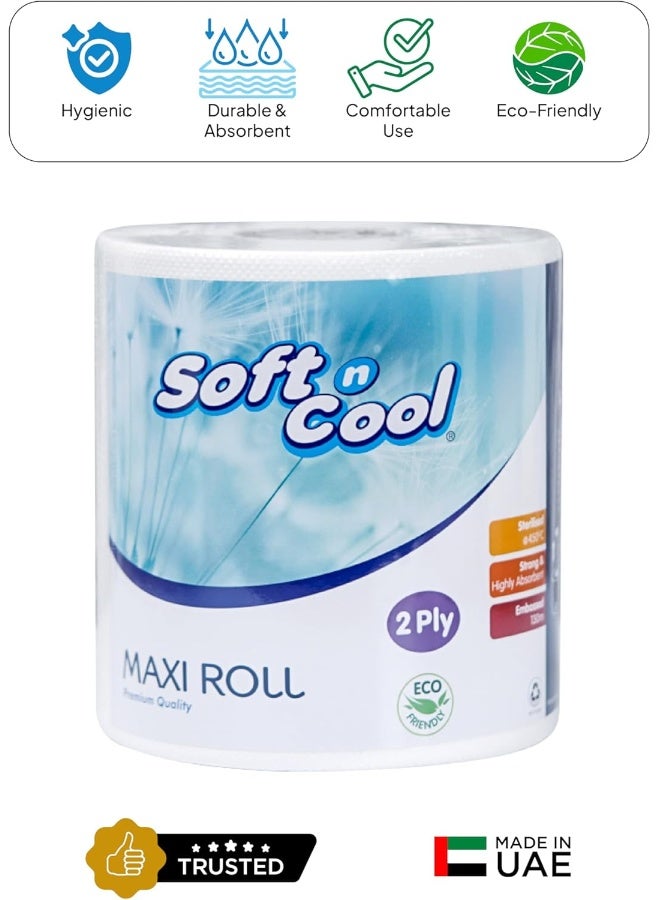 Hotpack Soft n Cool Maxi Roll 2 Ply White  - Image 4