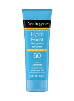 Hydro Boost Water Gel Lotion Sunscreen SPF 50 Blue 3Fluid Ounce - pnsku/N38410051A/45/_/1706093105/50237fe6-777f-4dbe-84f4-846090c84e6e