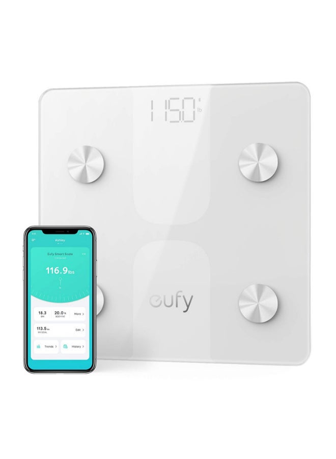 eufy - C1 Smart Scale With Bluetooth White - Image 1