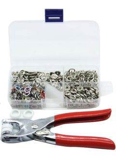 Generic 110-Piece Round Metal Ring Button Set With Fastener ...