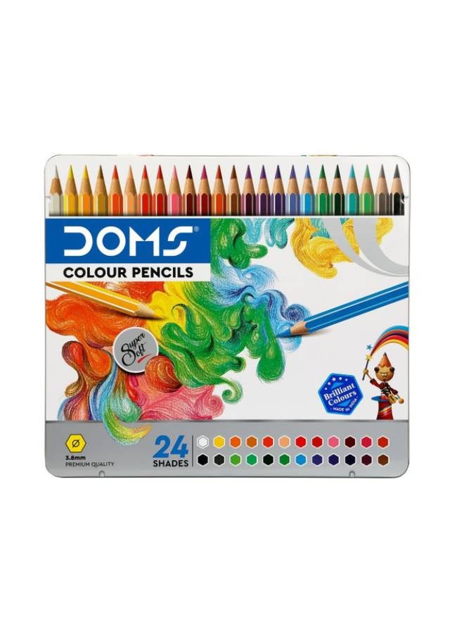 DOMS 24-Piece Colour Pencil Set Red/Blue/Green - Image 1