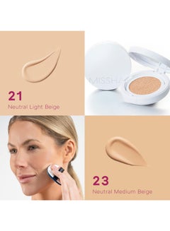 Missha Magic Cushion Moist Up No. 21 Light Beige  - Image 5
