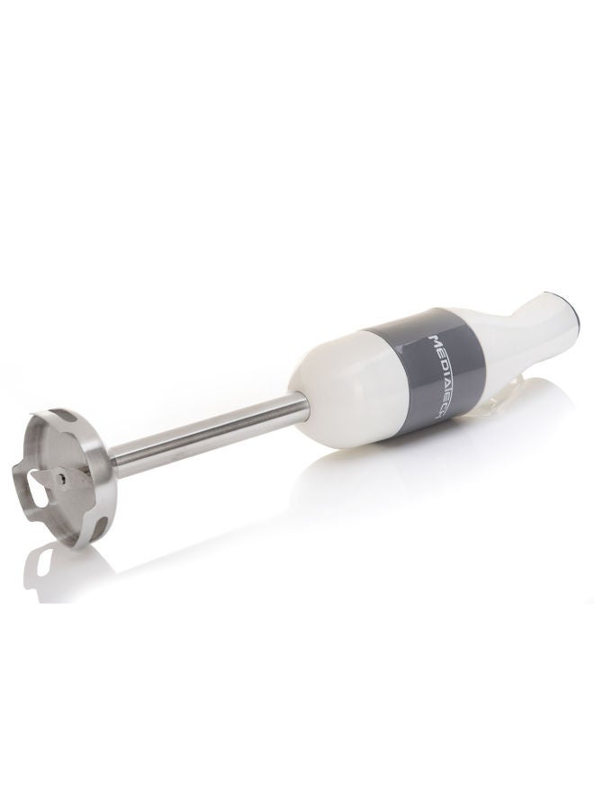 Media Tech Hand Blender, 450 Watt, Full Copper Motor, Stainless Steel Shaft & Detachable Body, Stainless Blades, Easy to use, MT-23E White - Image 3