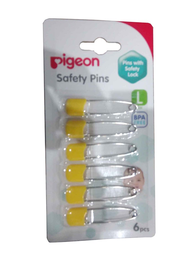 pigeon - Safety Pins - Large 6 pieces Set Assorted - Image 1