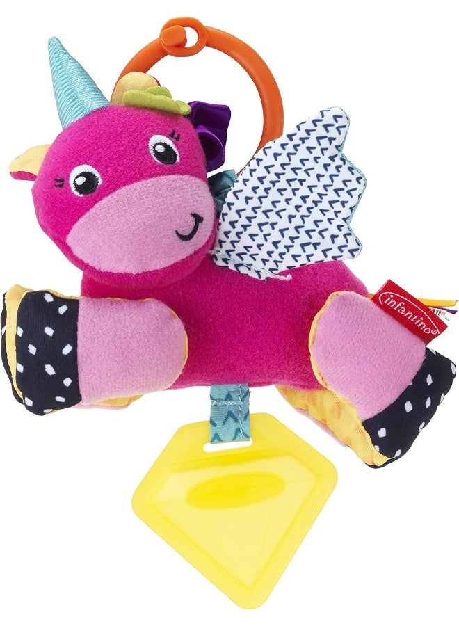 infantino - Jittery Horse Sparkle Stroller Toy - Multicolour, 0+ Months - Assorted - Image 1