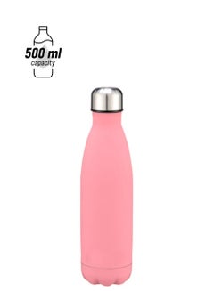 Stainless Steel Water Bottle Rose Pink 26.5x7cm