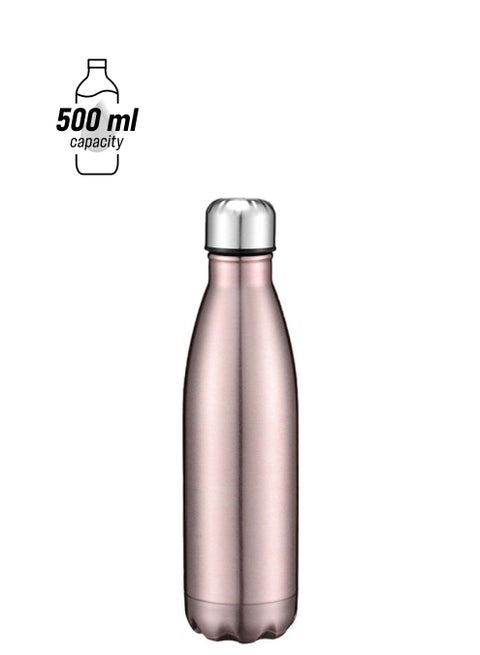 Vacuum Insulated Water Bottle Rose Gold 265x70mm