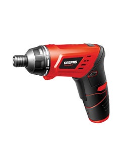 Screwdriver, Lithium Battery, 210RPM| Rechargeable Screwdriver Kit with 40pcs Accessory, Clutch: 15+1 Torque Setting, Multi-Position Design,Charging time of 3hrs| Portable, Lightweight Red/Black