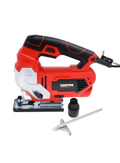 GEEPAS Jigsaw -  0-3000SPM Cutting in Wood 100mm Metal, 10mm | Multi-Functional Cutter Variable Speed Dial (0-3) Cutting Angle & Trigger Lock Orange/Black  - Image 2
