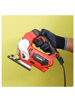GEEPAS Jigsaw -  0-3000SPM Cutting in Wood 100mm Metal, 10mm | Multi-Functional Cutter Variable Speed Dial (0-3) Cutting Angle & Trigger Lock Orange/Black  - Image 3