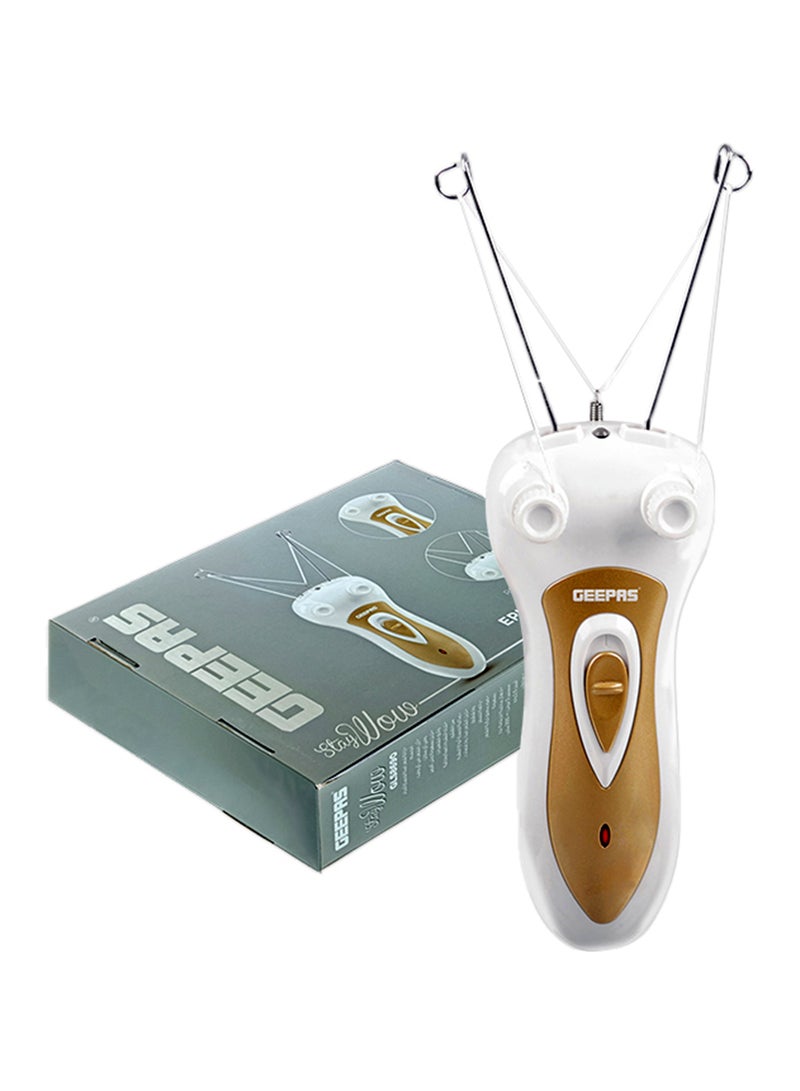 GEEPAS - Stay Wow Rechargeable Hair Removal Epilator Brown/White 5.8x23.4x17.6cm - Image 1