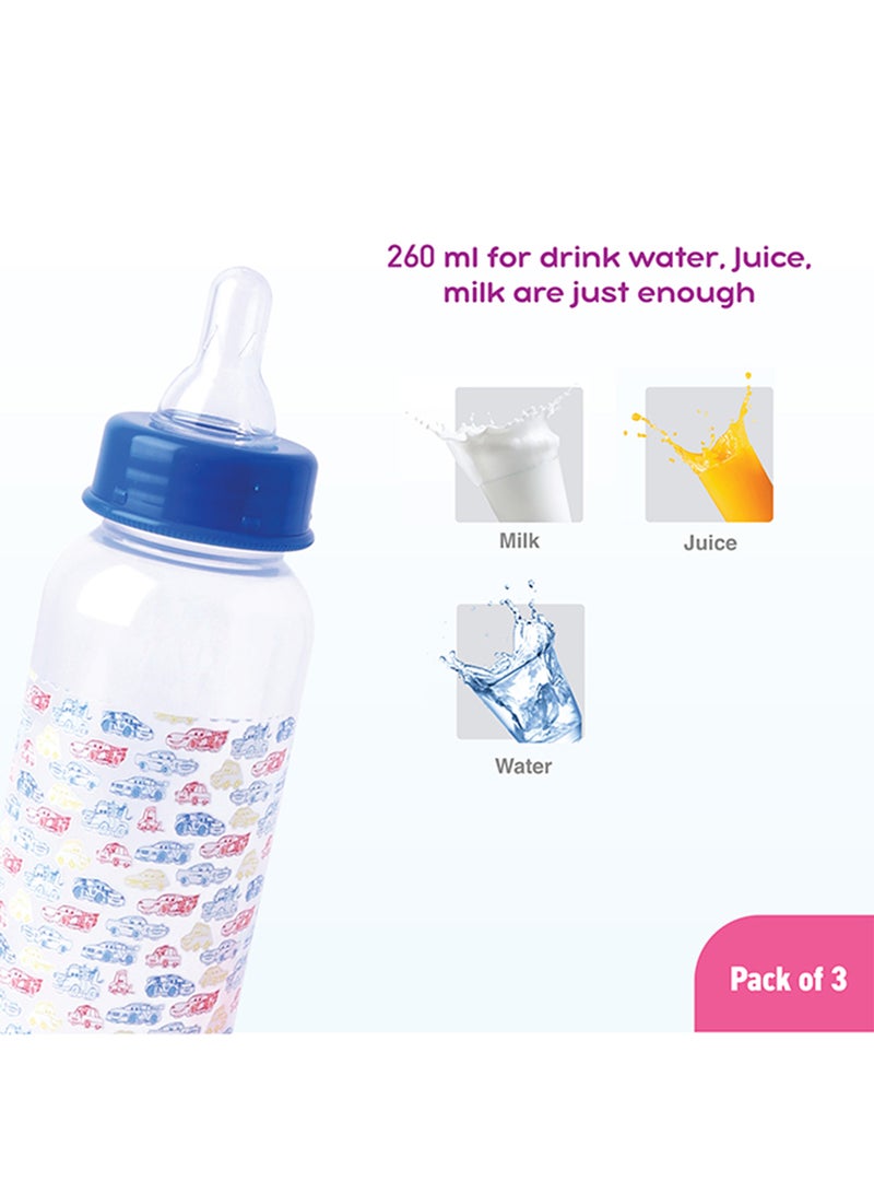 Disney Cars Feeding Bottle Set - 9 oz (250 mL), Pack of 3  - Image 3