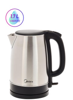 Stainless Steel Electric Kettle Cordless 360° Swivel Base, Power Cord Storage, Auto Cut-off Function, One Touch Lid Opening, Best for Home, Kitchen & Office 1.7 L MK17S32A2 Silver/Black
