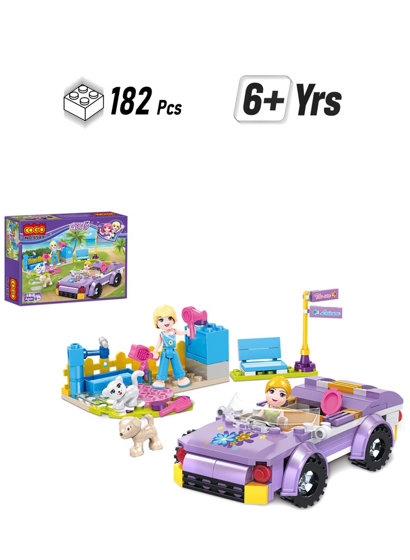 COGO 4549 182-Piece Girls Series Blocks Set 182 6+ Years 