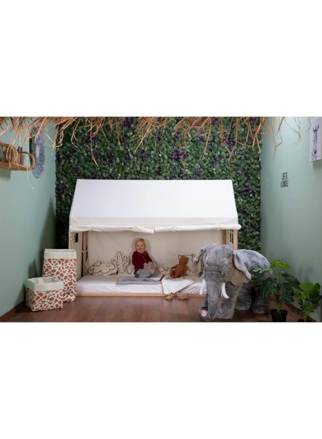CHILDHOME House Bed Frame Cover 90X200Cm White