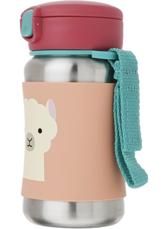 Skip Hop Zoo Stainless Steel Sports Bottle Bpa - Free, Phthalate - Free Baby Sipper Bottle (Llama, 12 Oz),1 Ea,9I239210, 350 Milliliter  - Image 5
