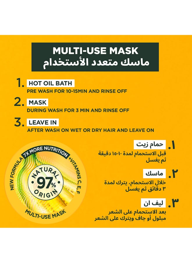 garnier Ultra Doux Hair Food Nourishing Banana 3-in-1 Hair Mask For Dry Hair 390ML White 390ml - Image 4