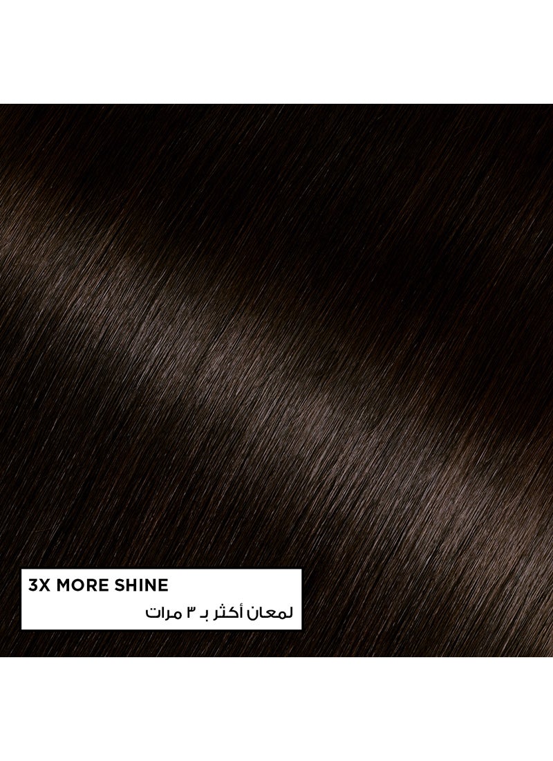 garnier Olia Permanent Hair Color No Ammonia 4.0 Dark Brown - Image 4
