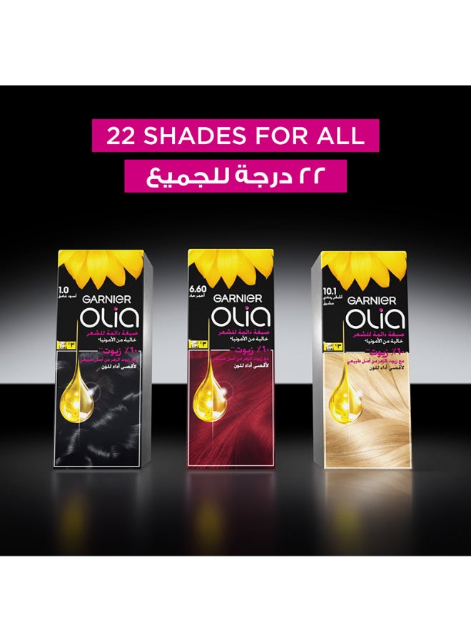 Garnier - Olia No Ammonia Permanent Haircolor 6.60 Intense Red Rouge Intense - Image 1