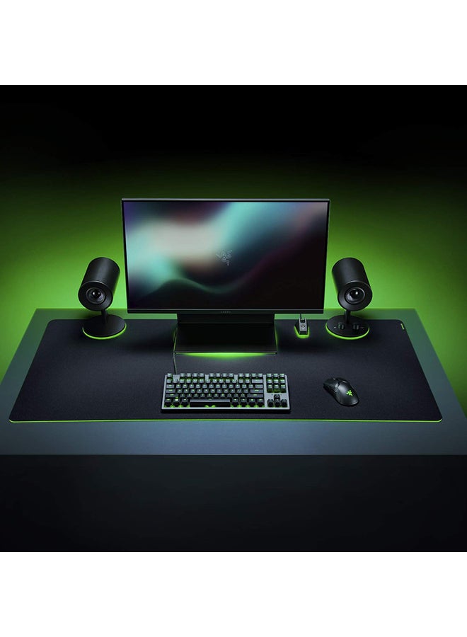 Razer Gigantus V2 Soft Gaming Mouse Pad 3XL, Textured Micro-Weave Cloth Surface for Speed and Control, Anti-Slip Base - Black Black/Green