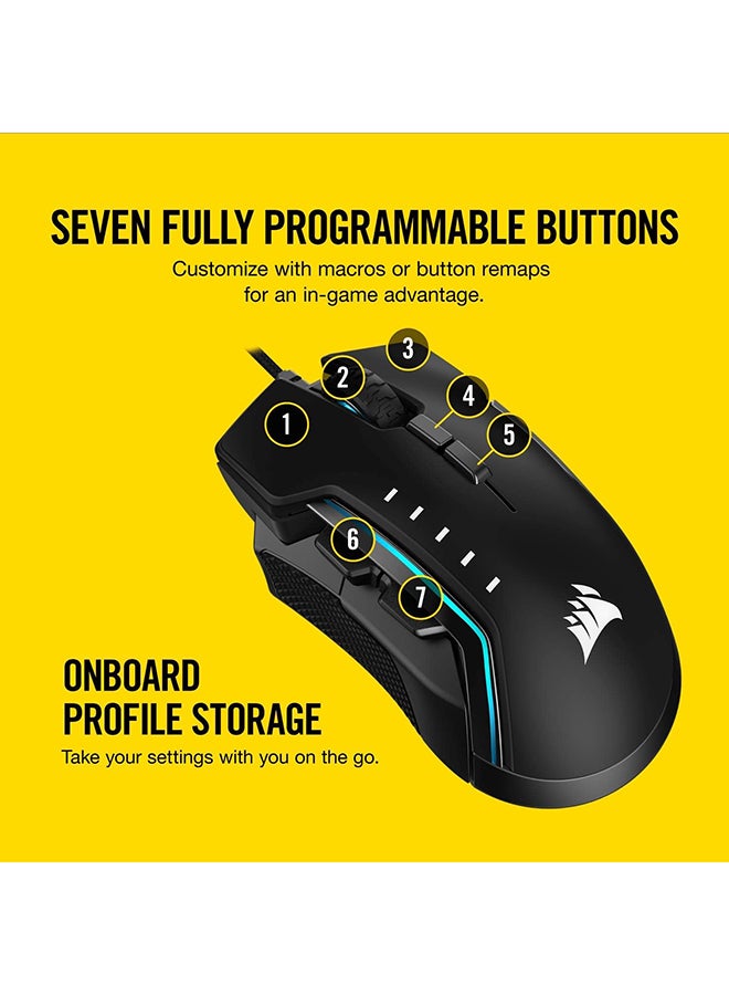 Glaive Pro RGB Gaming Mouse Black/Blue