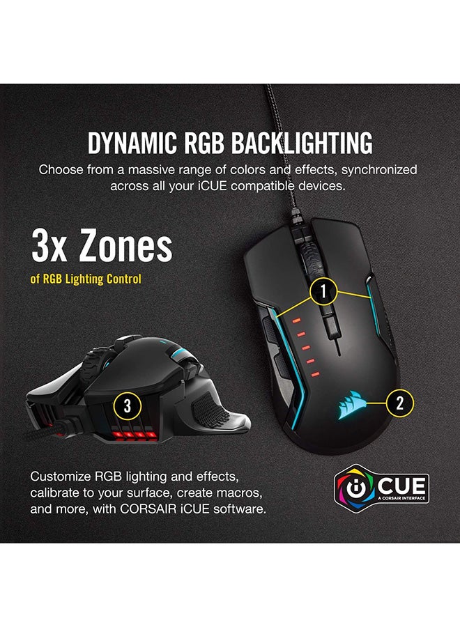 Glaive Pro RGB Gaming Mouse Black/Blue