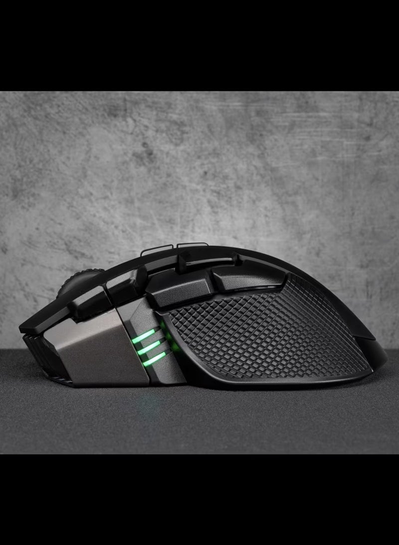 كورسير ماوس ألعاب آيرون كلاو بإضاءة متعددة الألوان RGB لاسلكي قابل لإعادة الشحن أسود - Image 4