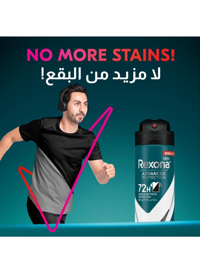 Rexona - Men Advanced Protection 72H+ Clear Antiperspirant Deodorant Roll On Invisible 50ml - Image 1