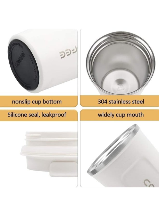 مج تُرمس للقهوة 304 مصنوع من الستانلس ستيل أسود 380مل  - نسخة أصلية متعدد الألوان - Image 3