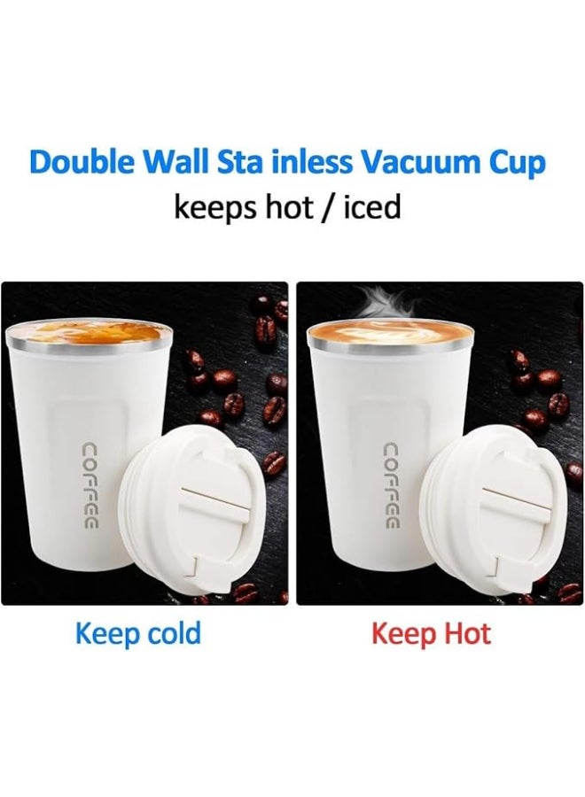 مج تُرمس للقهوة 304 مصنوع من الستانلس ستيل أسود 380مل  - نسخة أصلية متعدد الألوان - Image 5