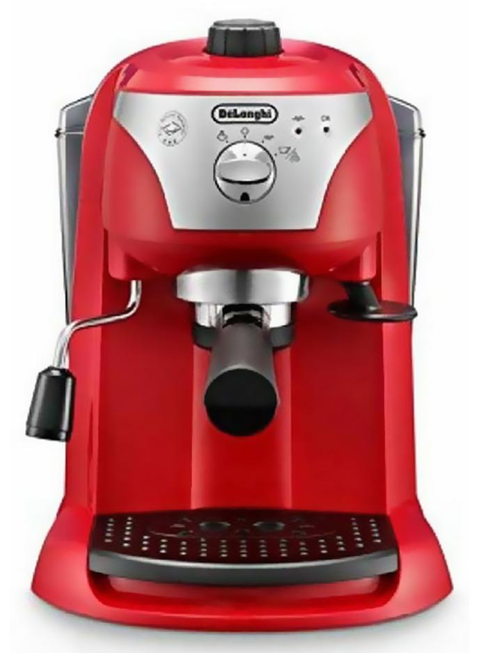 ماكينة صنع قهوة الإسبريسو والكابوتشينو 1.4 L 1100 W EC221R أحمر/فضي