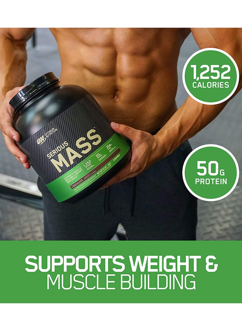 Optimum Nutrition - High Protein Muscle Building And Weight Gainer Protein Powder Chocolate 6 Lbs 2.72 Kg - Image 1