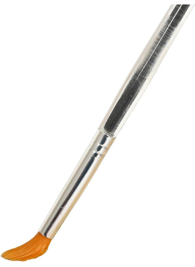 ARTMATE Artist Brush Set - 4 Round Fine Tip Brushes (Sizes 2, 4, 6, 8) with Orange Bristles in Zip Lock Pack White/Silver/Orange - Image 3