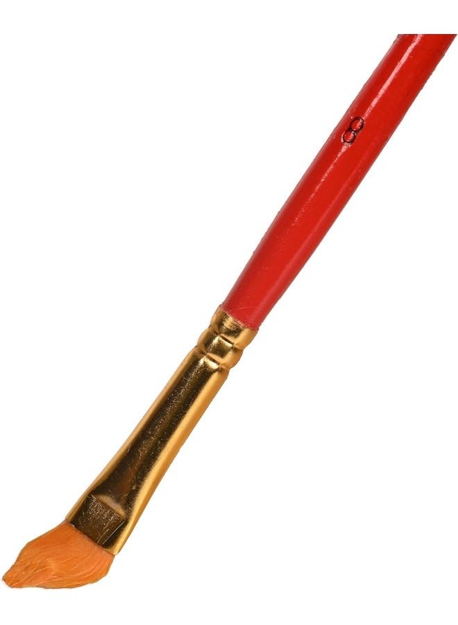 Artmate Flat Brushes Set, 3 Pieces with Sizes 2, 6, 10 and 5/8 Orange - Image 3