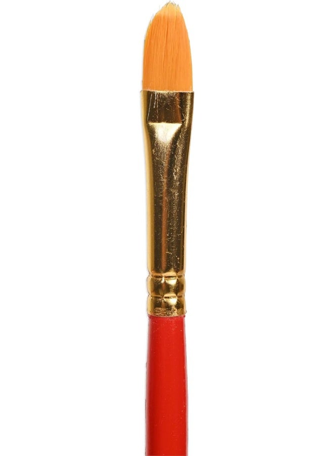 Artmate Flat Brushes Set, 3 Pieces with Sizes 2, 6, 10 and 5/8 Orange - Image 4