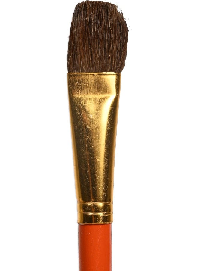 Artmate Flat Brushes Set - 3 Pieces (Sizes 12, 16, 20) Red - Image 4