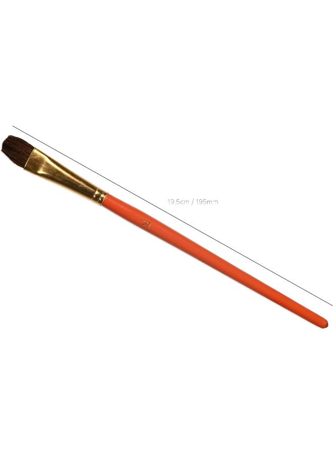 Artmate Flat Brushes Set - 3 Pieces (Sizes 12, 16, 20) Red - Image 5