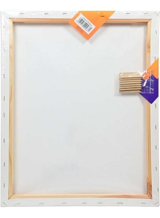 ARTMATE Artist Canvas, 40x50cm, 280gsm, 100% Pure Cotton, Solid Wood Frame, Triple Acrylic Gesso Primed, White White - Image 3