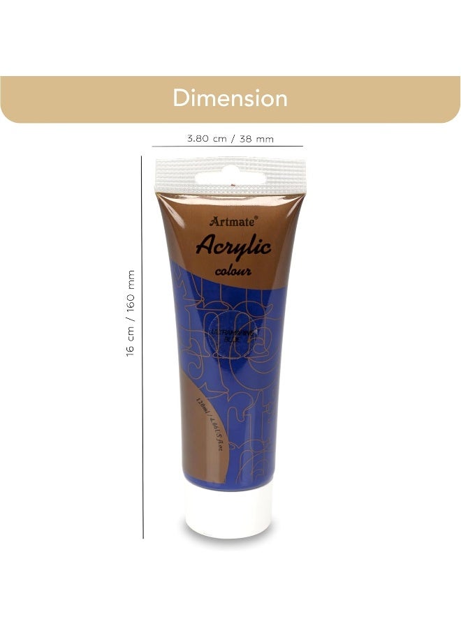 Durable Artmate Acrylic Color Tube - Ultramarine Blue, 120ml Ultramarine Blue - Image 4