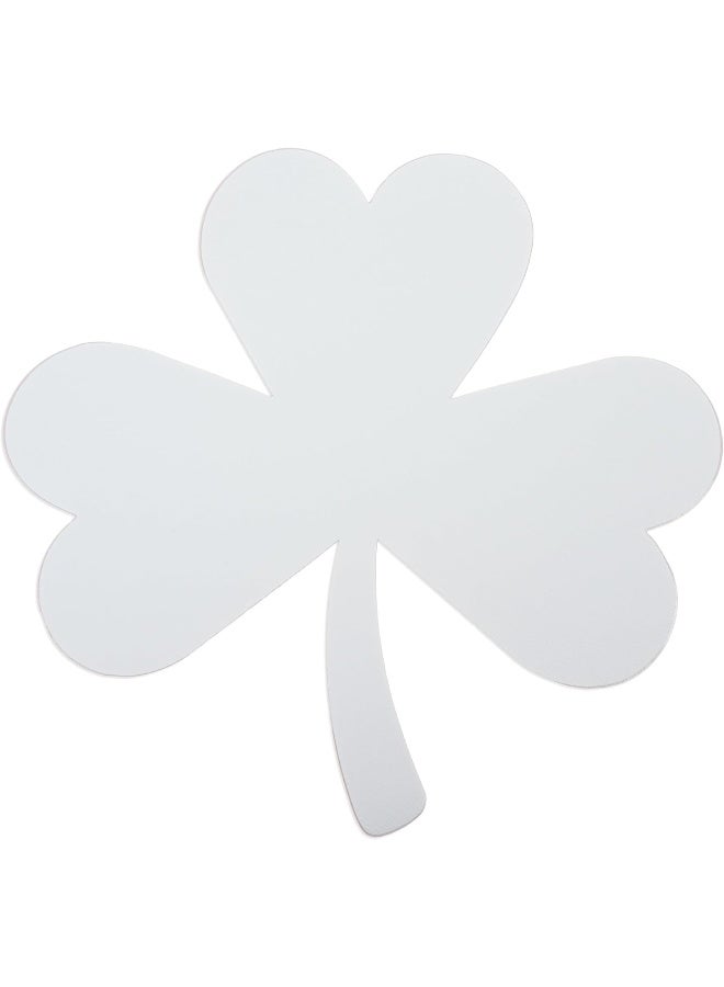 ARTMATE Peelable Canvas Sticker Set - 3 Pieces, 8 Inch Clover Leaves Shape, Self-Adhesive, Primed White White - Image 3