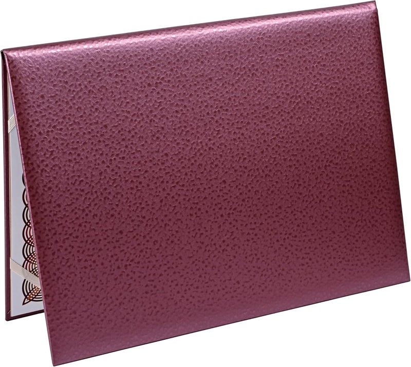 FIS A4 Size Certificate Folder, Violet Color, Padded One Side Violet - Image 3
