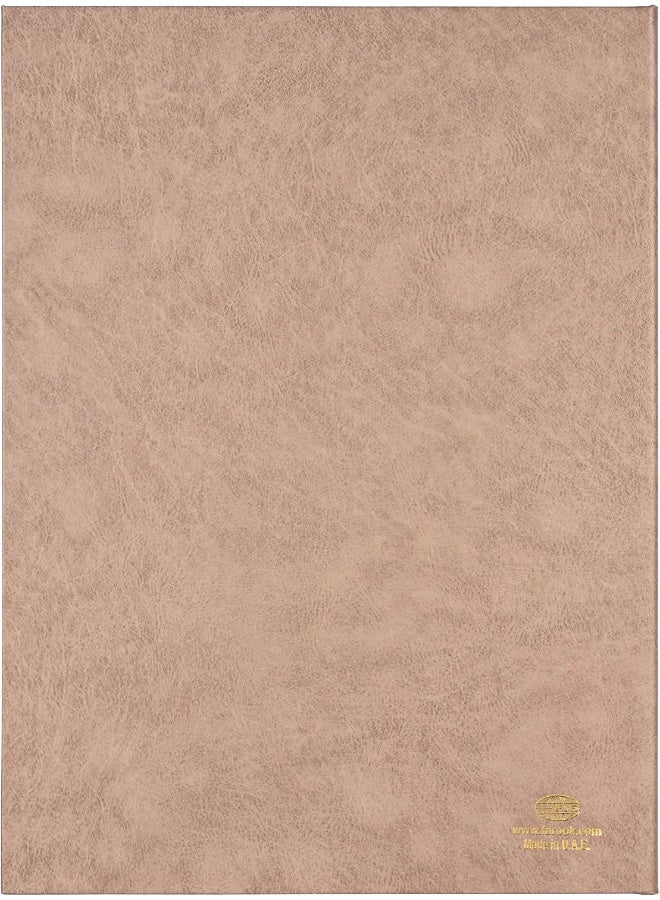 FIS Certificate Folder, A4 Size, Light Brown Vinyl Brown - Image 2