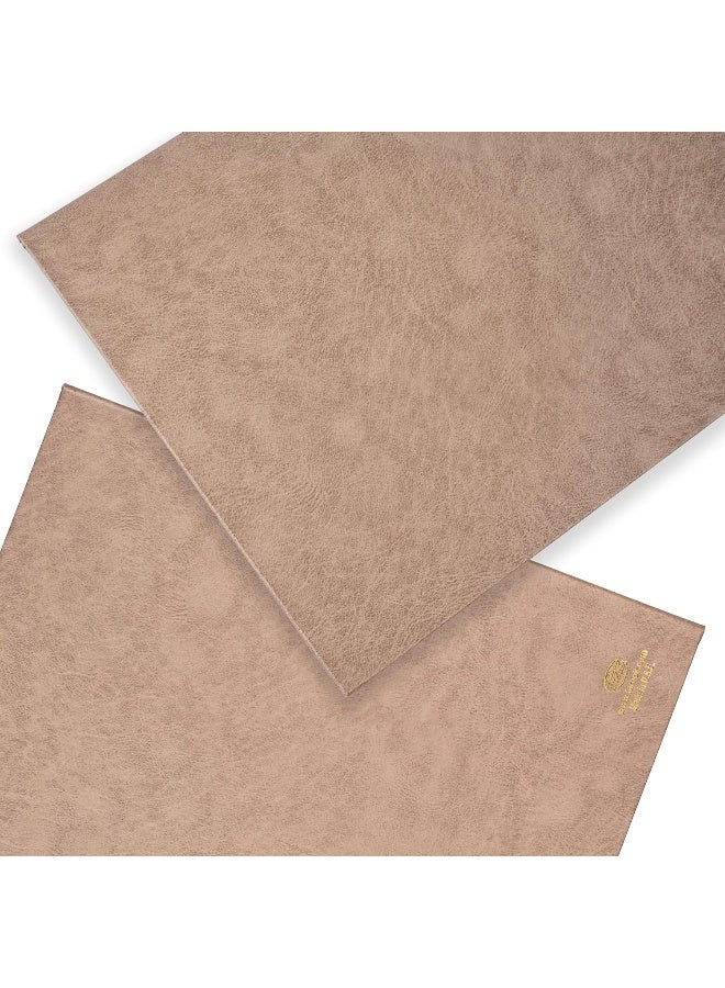 FIS Certificate Folder, A4 Size, Light Brown Vinyl Brown - Image 5