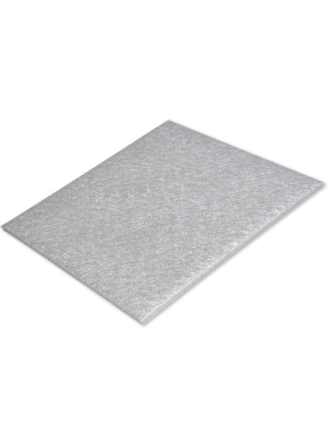 FIS® A4 Certificate Folder, Vinyl Material, Silver, 1 Side Padded Silver - Image 2