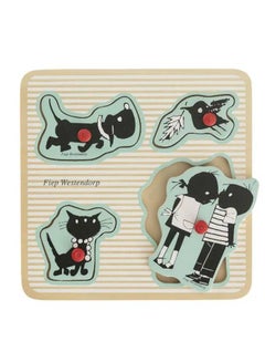 Hema 4-Piece Wooden Puzzle 16.4 x 16.4 x 16.3cm  - Image 3