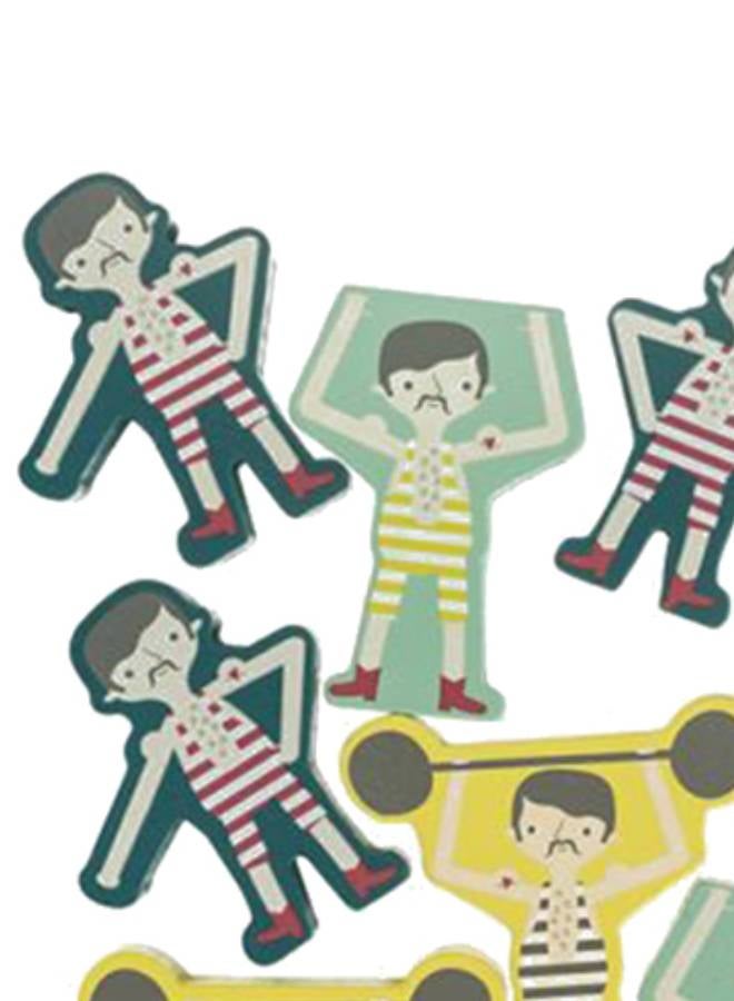 Hema - 8-Piece Wooden Men 22 x 14.5 x 22cm - Image 1