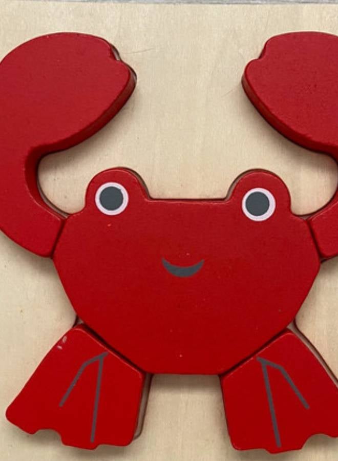 Hema - Wooden Crab Baby Puzzle - Image 1