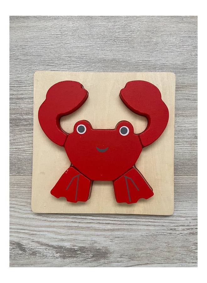 Hema - Wooden Crab Baby Puzzle - Image 1