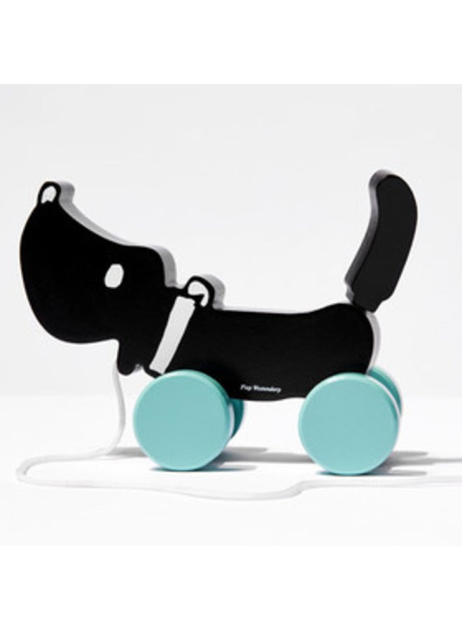 Hema Wooden Tow Toy Takkie The Dog 21.5 x 12.5cm  - Image 2