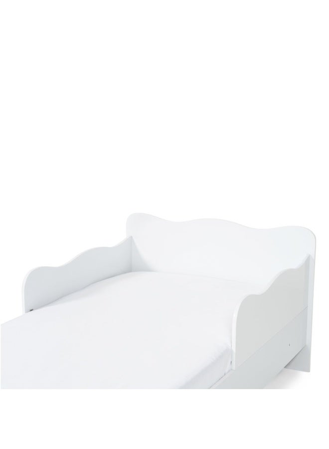Pan Home Single | Soneca Toddler Bed | Mdf Material | Sturdy And Durable | White 155x81x54cm  - Image 5